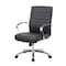 Officesource Studio Collection Mid Back Chair with Chrome Frame 696VBK - alternate 6